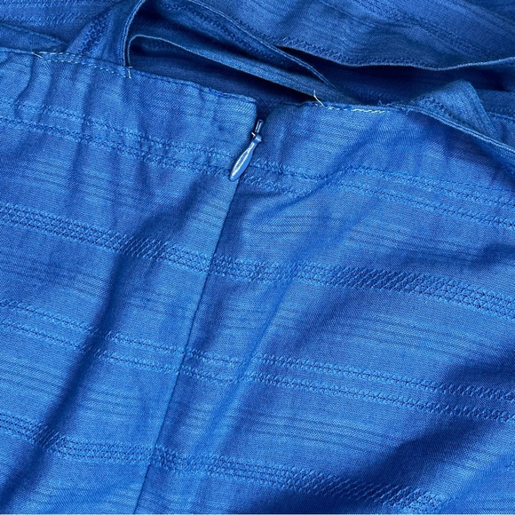 Able SAVITA APRON DRESS Blue Midi Dress Large - Picture 8 of 10